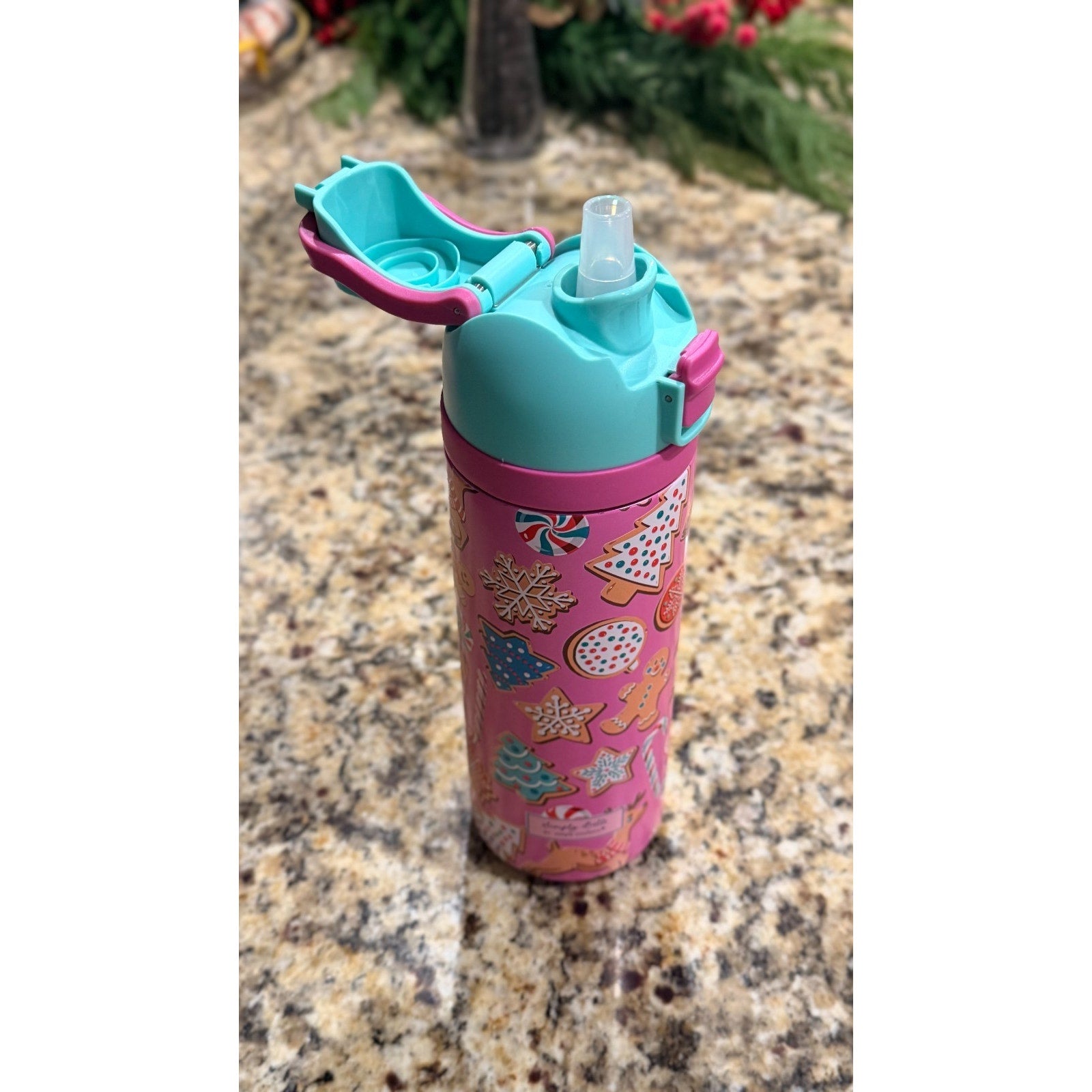 NWT Simply Belle "Christmas Sweets" Stainless Steel Bottle — 24 oz