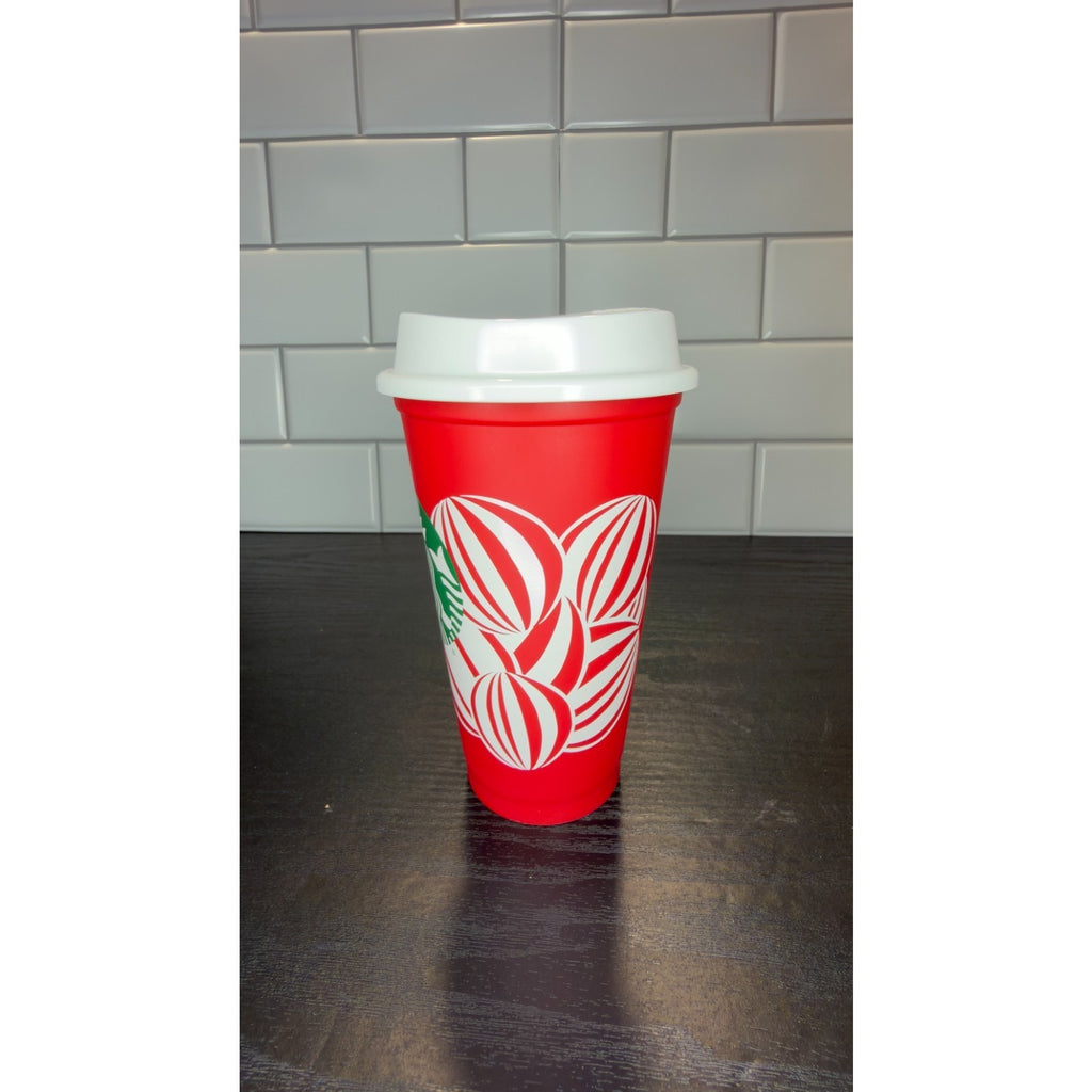 Starbucks 2024 Holiday Red Collectible Reusable Cup with Lid NEW