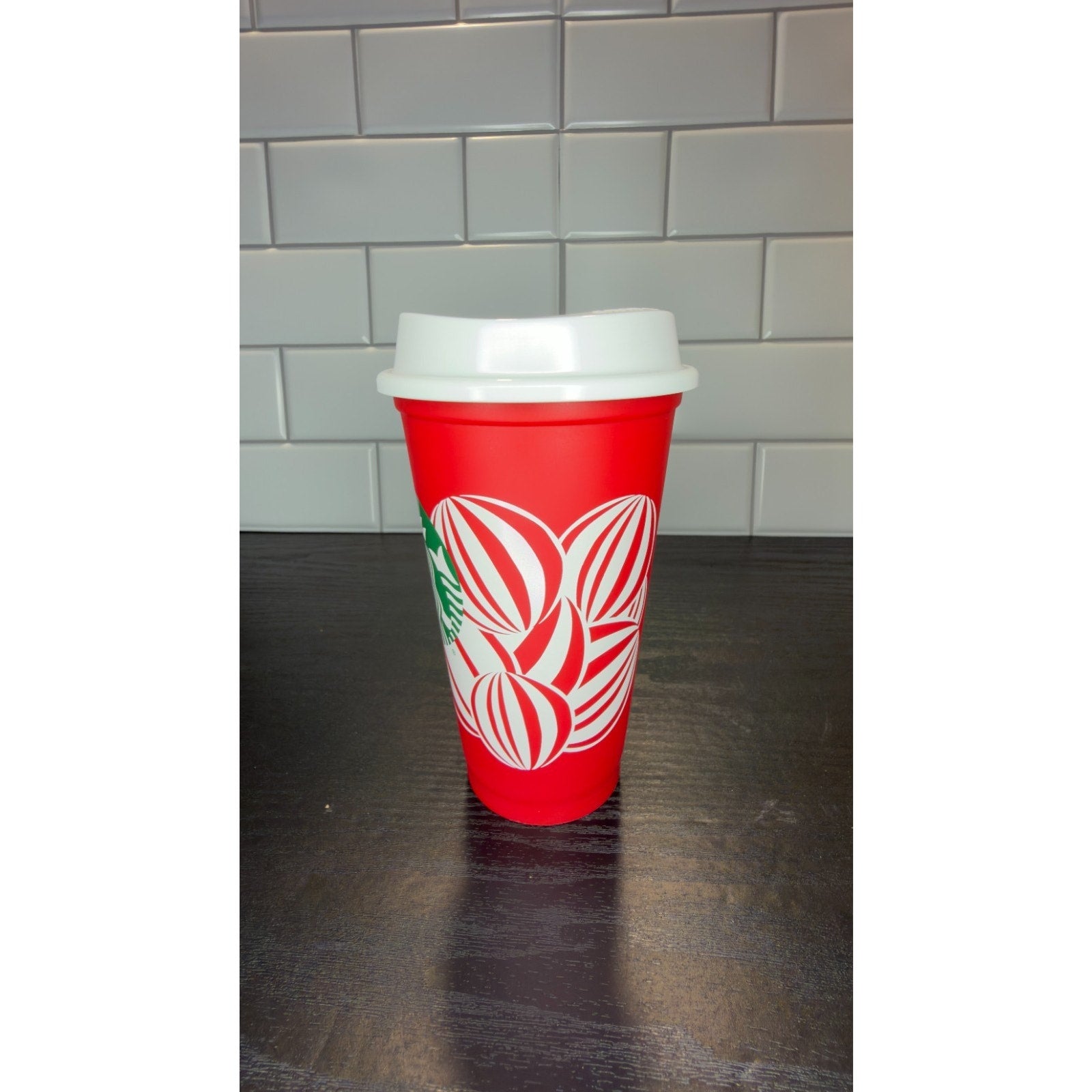 Starbucks 2024 Holiday Red Collectible Reusable Cup with Lid NEW