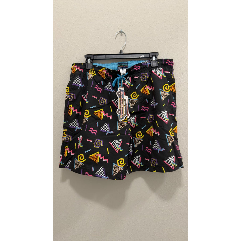 Broken Threads Men's Retro 90s Swim Trunks – Large NWT