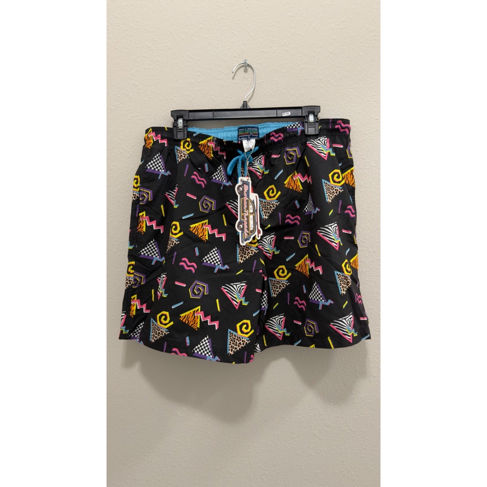 Broken Threads Men's Retro 90s Swim Trunks – Large NWT