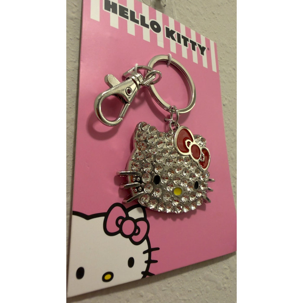 NWT Sanrio Hello Kitty 3D Pave Crystal Bling Keychain - Bag Charm