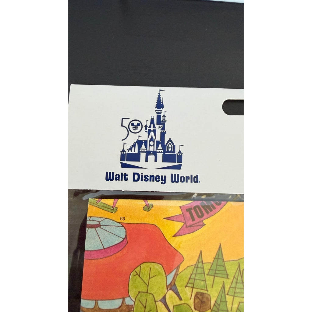 WDW 50th Anniversary Vault Series Magic Kingdom Folded Map - NWT 1971 Reprint