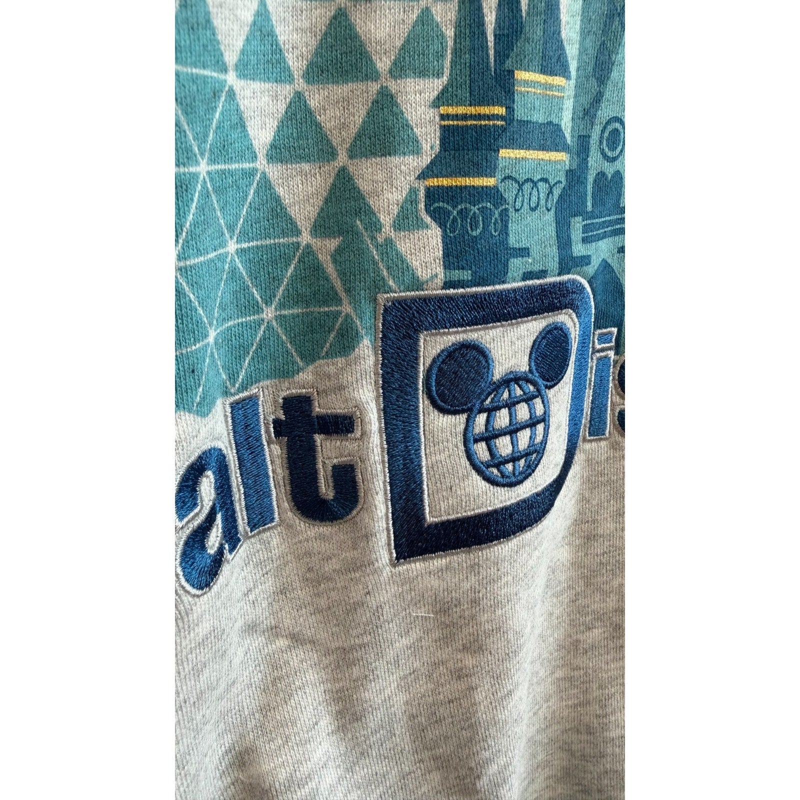 Disney Parks Walt Disney World Icons Four Parks Full Zip Hoodie Large NWT