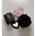 NEW Posh Pop Mini Bag Charm Key Chain - Black