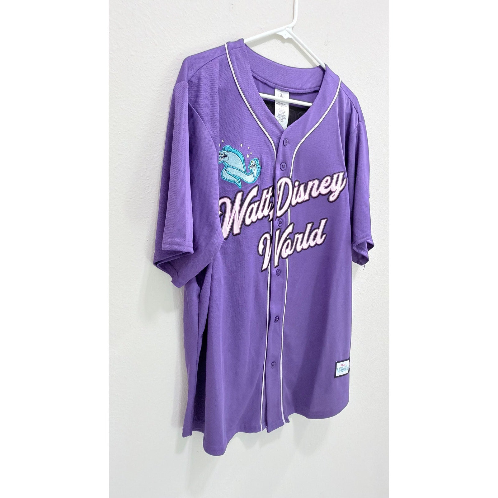Disney The Little Mermaid - Ursula Adults Baseball Jersey Large NWT