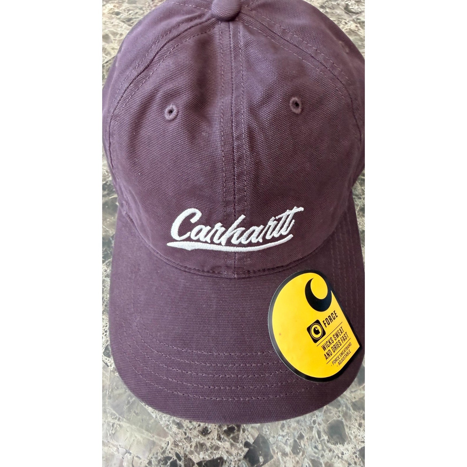 NWT Carhartt Adult Unisex Canvas Script Graphic Cap - Blackberry
