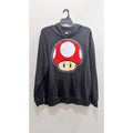 Nintendo Super Mario Bros Red Power-Up Mushroom Pullover Hoodie - XL NWT