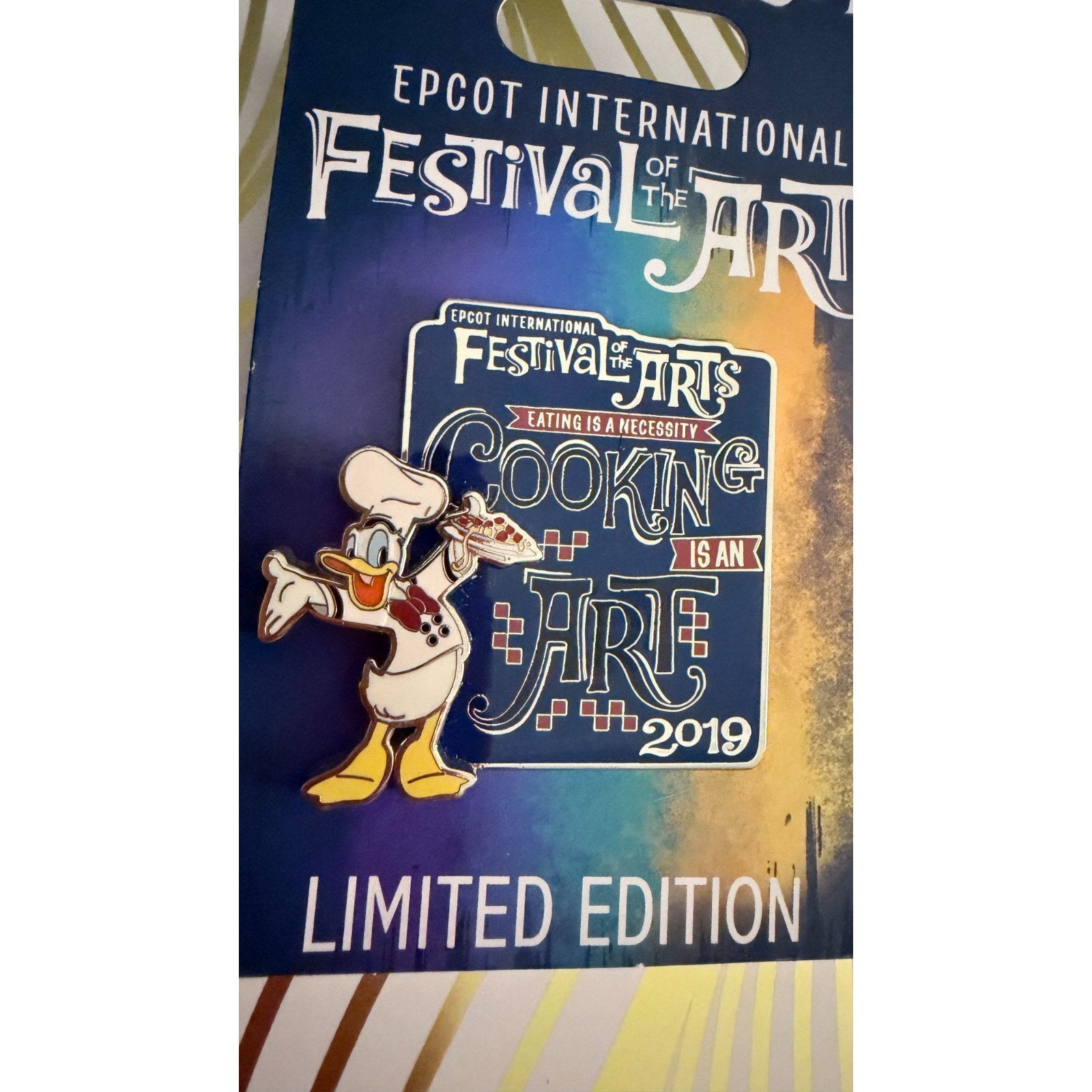 Disney Parks 2019 EPCOT Festival of the Arts Donald Duck Pin - LE 2000