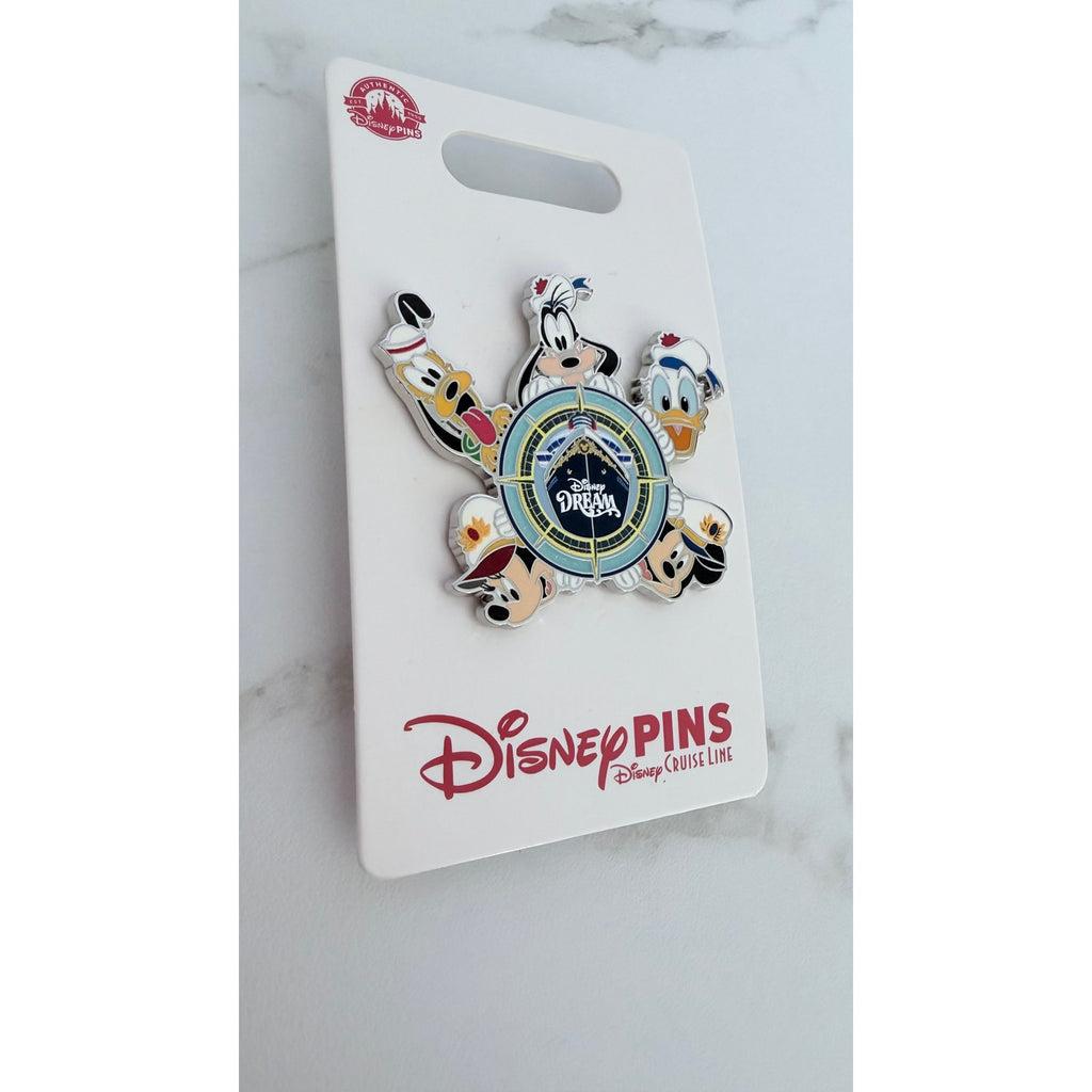 NEW Disney Cruise Line Disney Dream Fab 5 Mickey & Friends Compass Pin