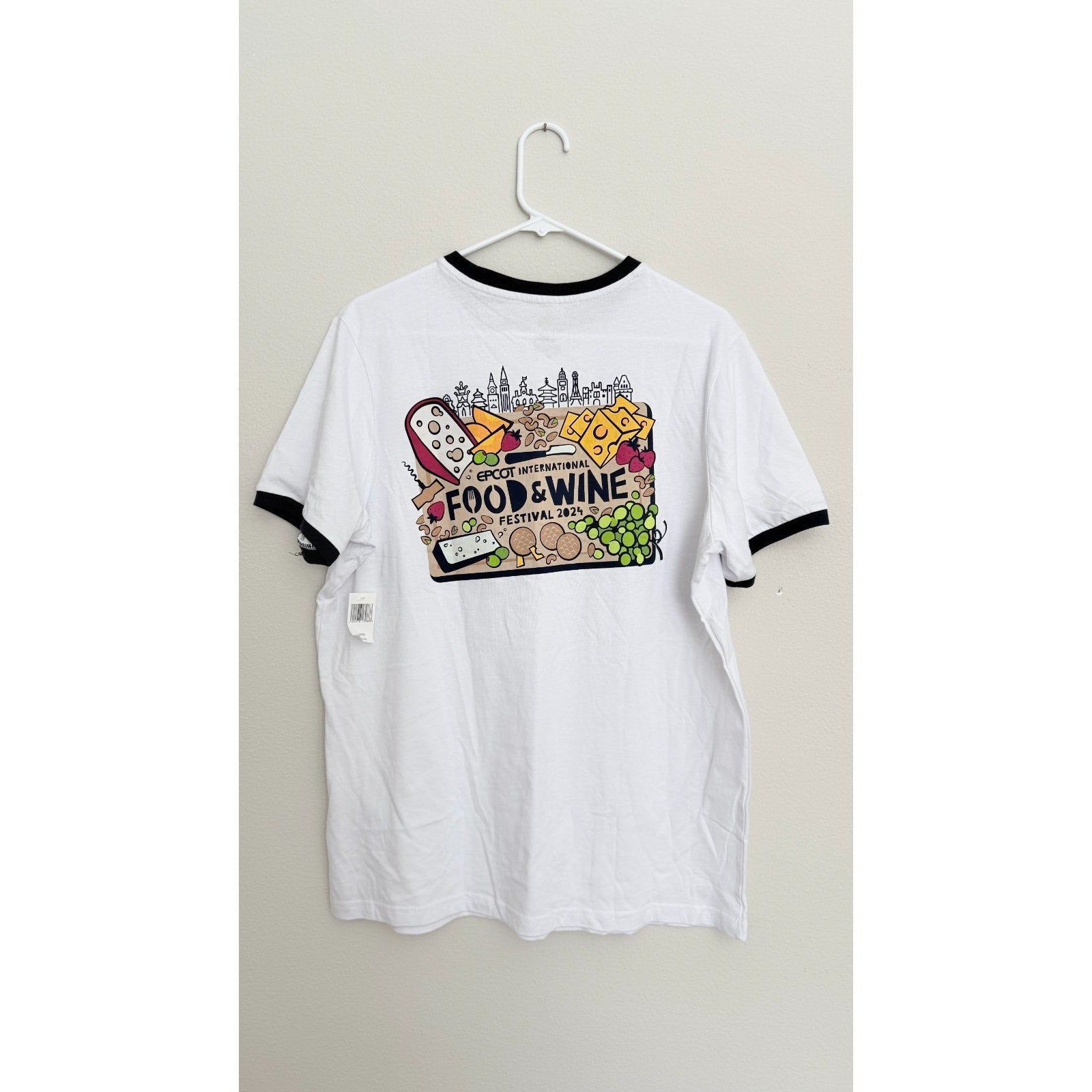 Disney Parks 2024 Epcot's Food & Wine Festival Logo T-Shirt NEW Size L