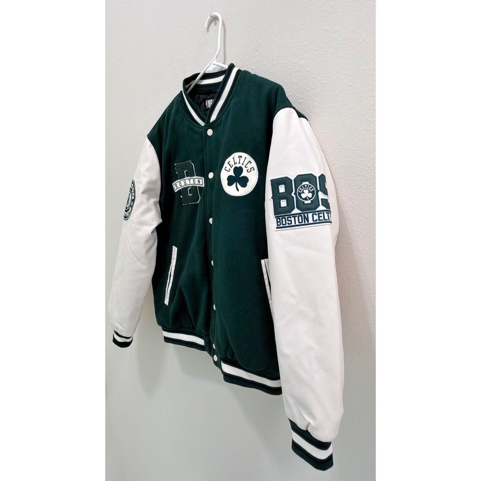 NWT Primark NBA Boston Celtics Varsity Jacket - Large