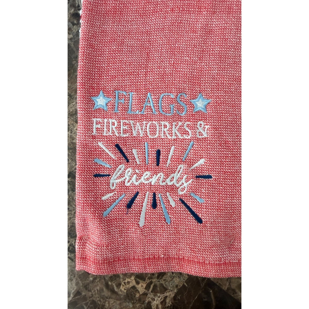 NWT Set of 2 Americana Dish Towels - Red White & Blue Holiday Decor