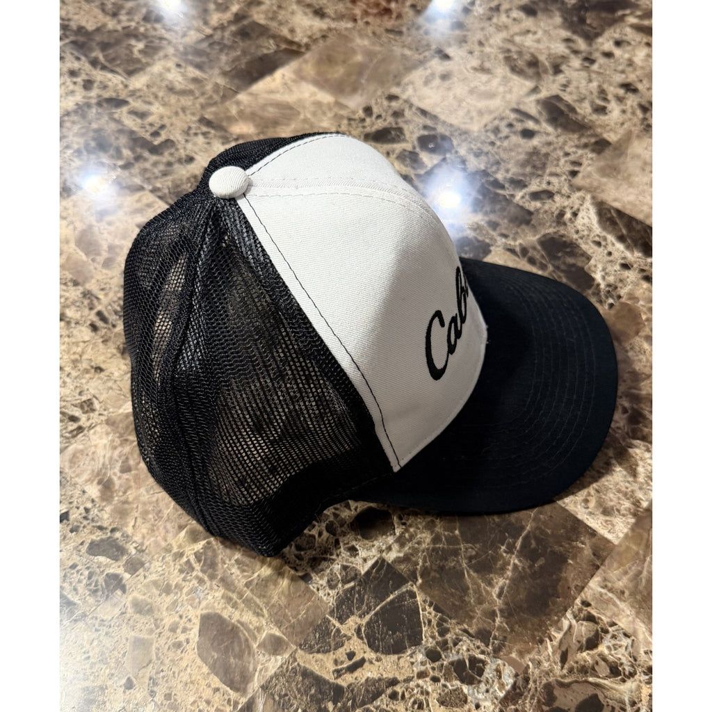 NWOT Cabela's Flex-Fit Mesh-Back Cap - Black/White