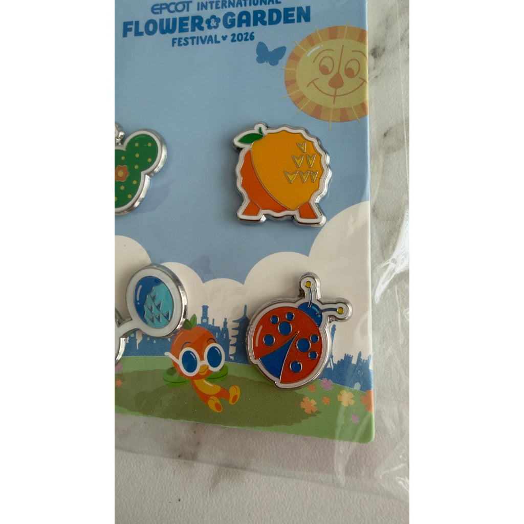 Disney Parks 2026 EPCOT Flower & Garden Festival Plant Magnets Set of 4 NEW