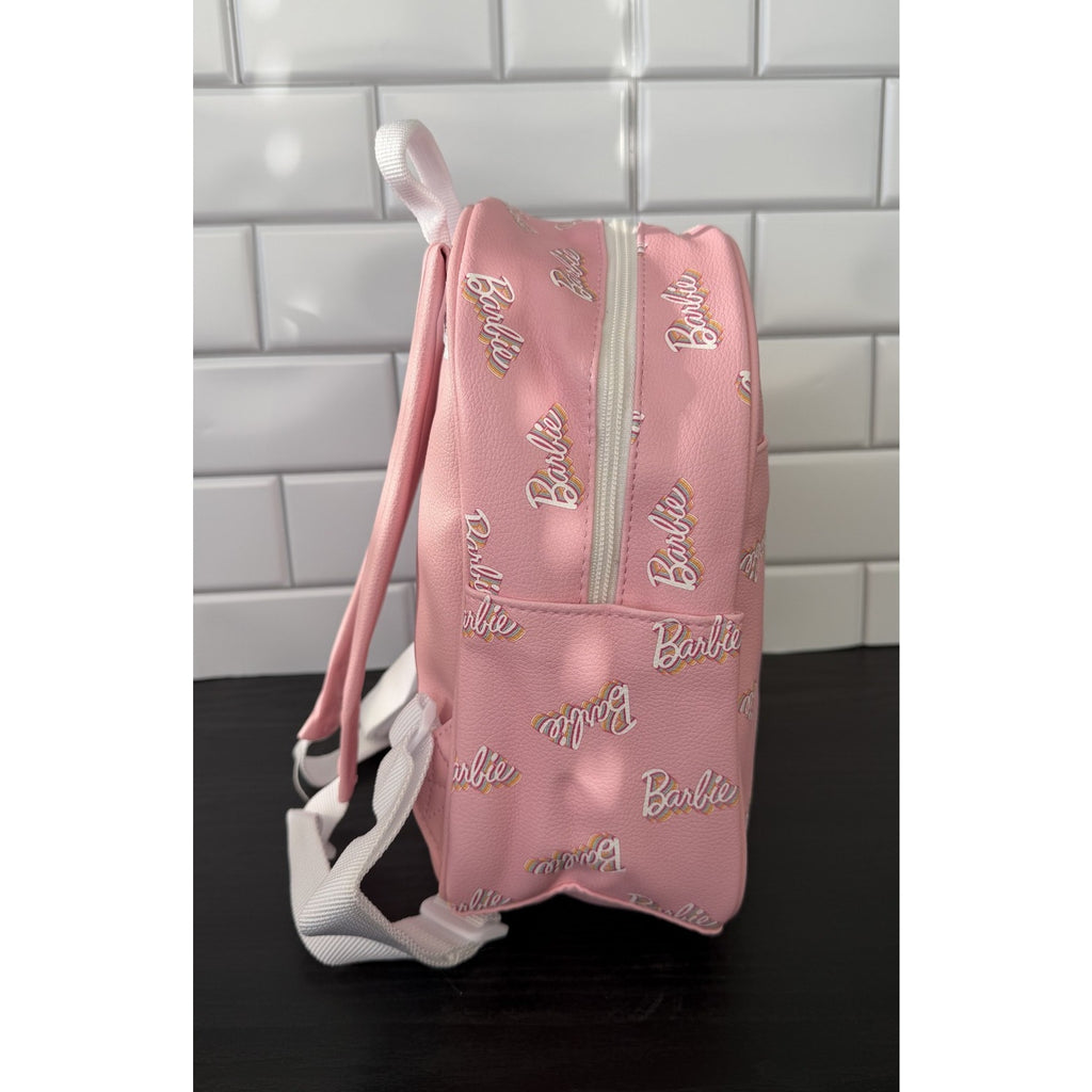 NEW Barbie Pink Logo Mini Backpack and Coin Purse Set