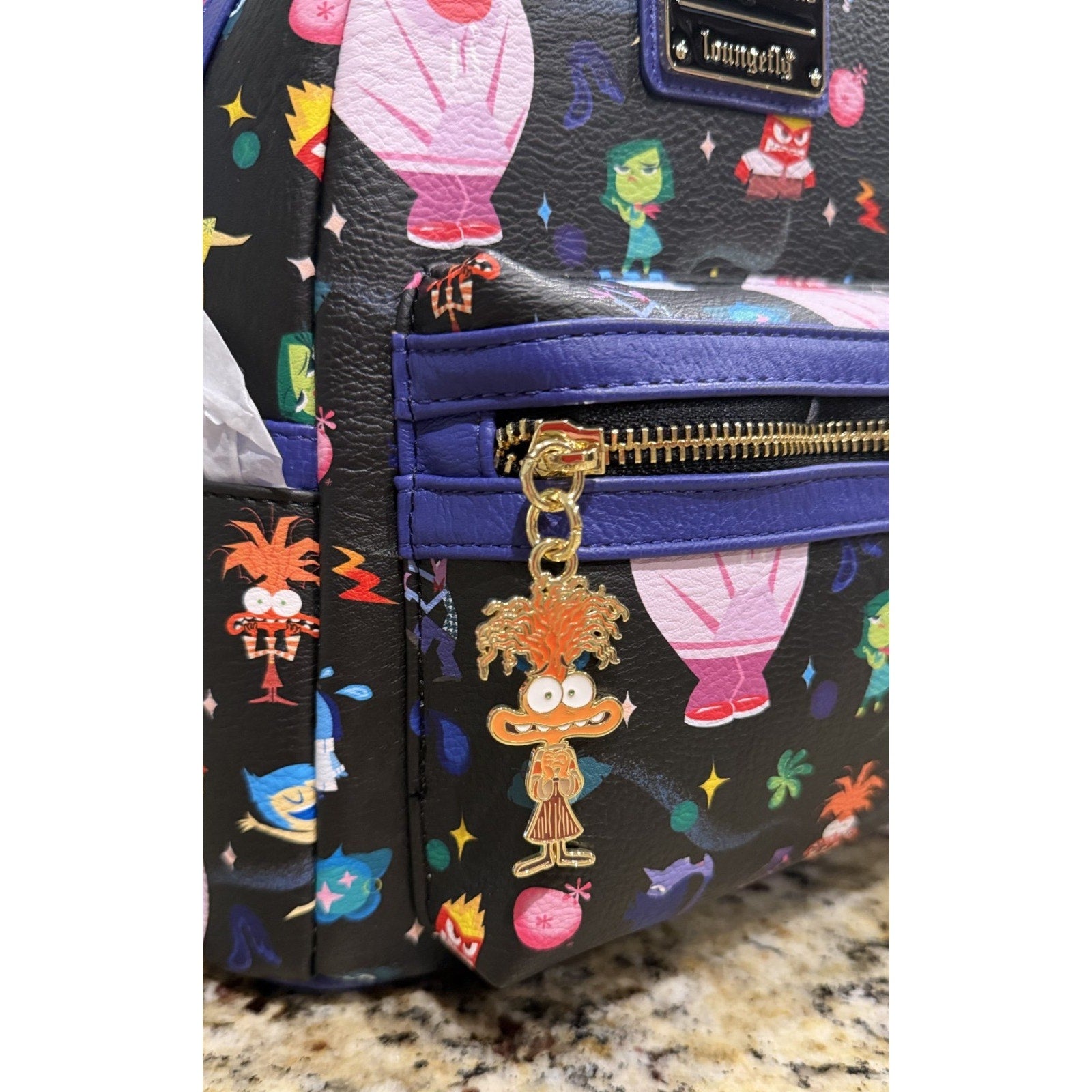 NWT Disney Parks x Loungefly 2025 Pixar Inside Out 2 Mini Backpack