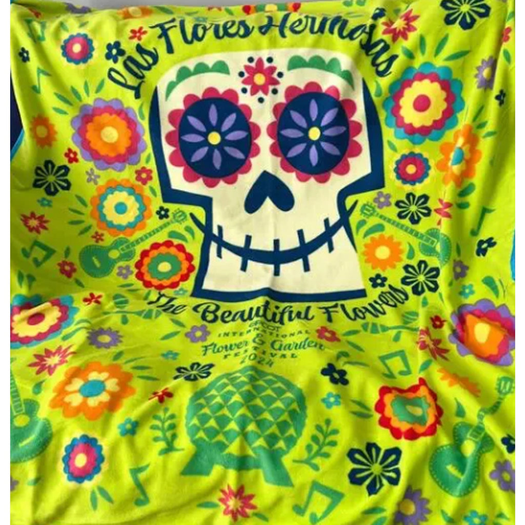 Disney EPCOT Flower and Garden Festival 2024 The Beautiful Flowers Blanket NEW