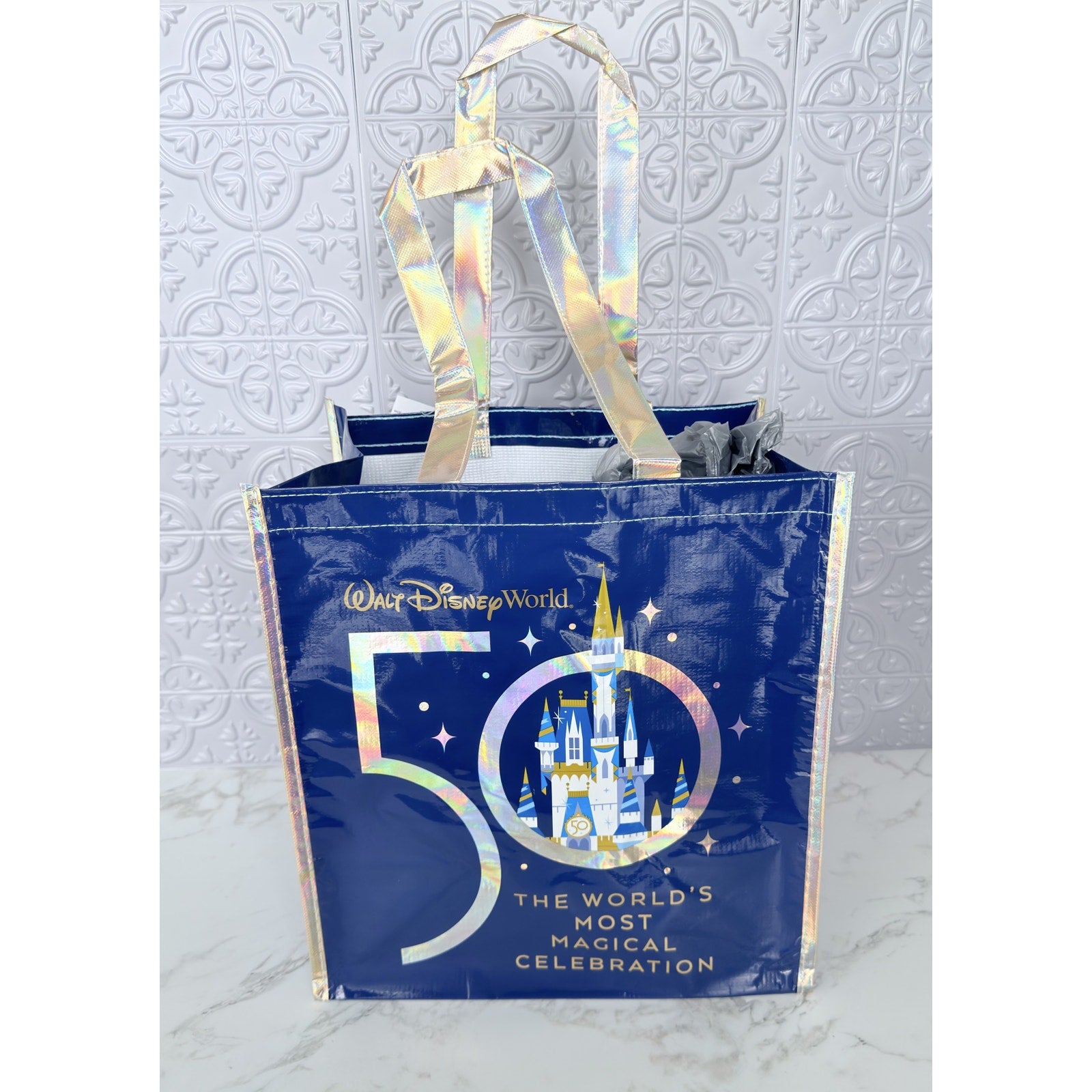 Walt Disney World 50th Anniversary Reusable Tote Bag - Large