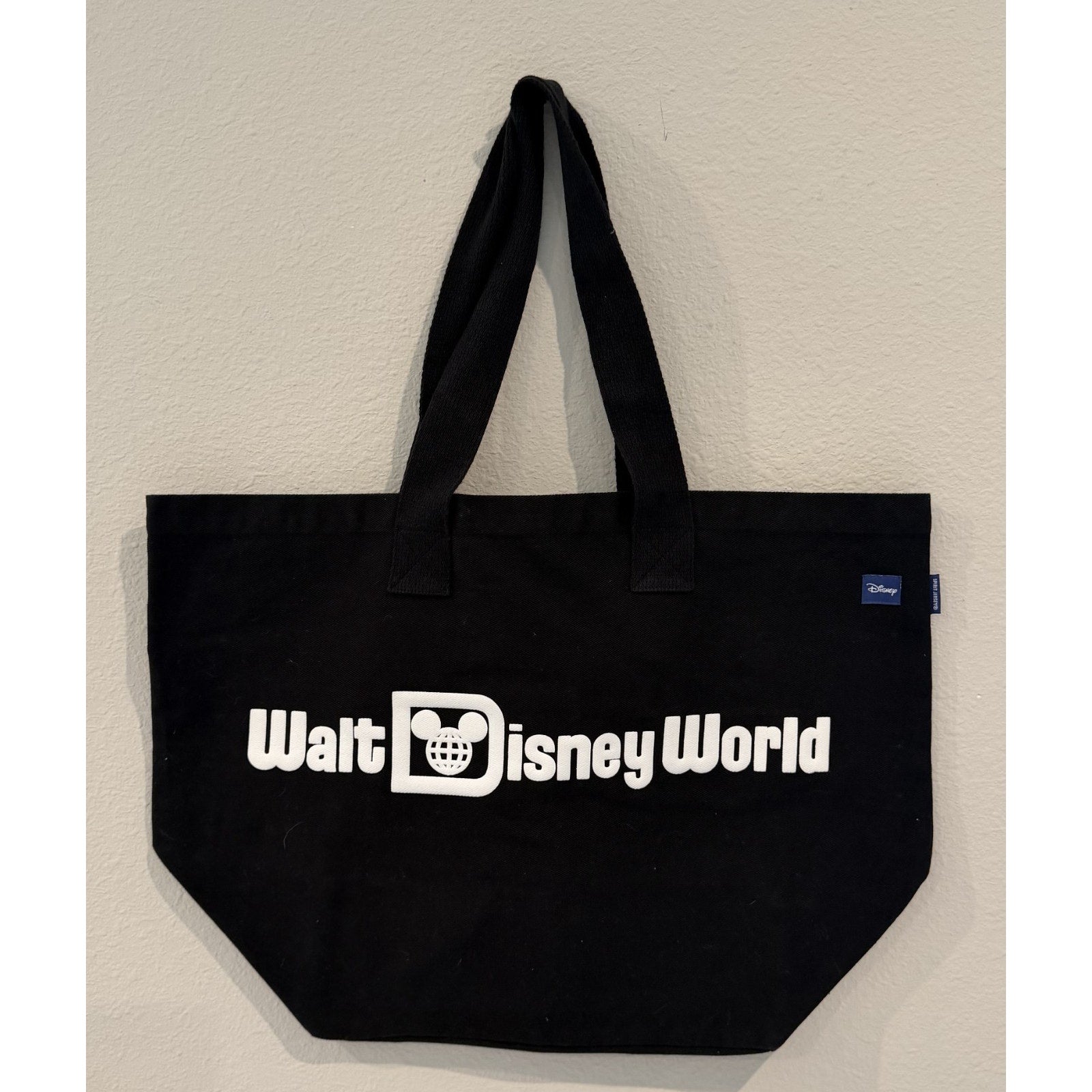 NWT Disney Parks Walt Disney World Mickey Mouse Spirit Jersey Black Tote Bag
