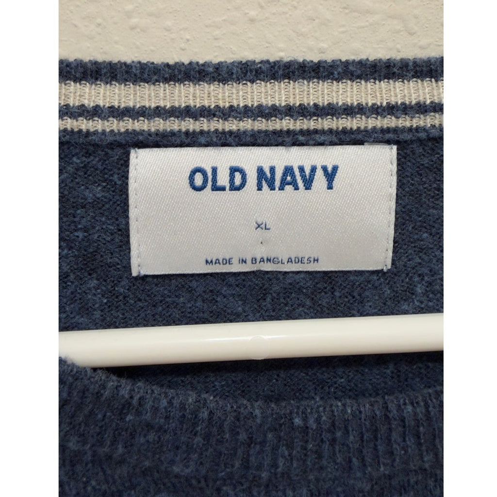 Old Navy Men's Crewneck Pullover Sweater Heathered Blue Size XL