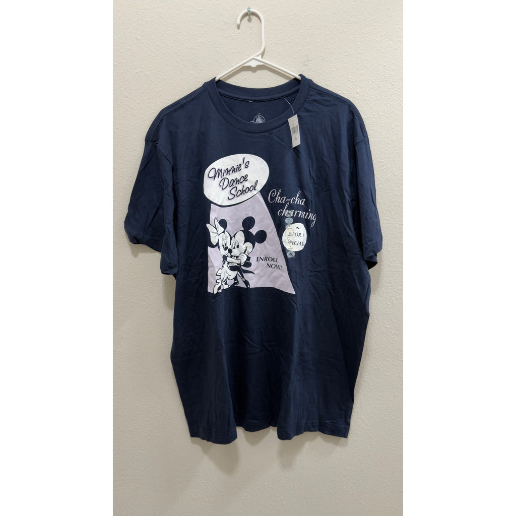 NWT Disney Parks Minnie's Dance School Retro Tee Adults Large
