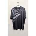 NWOT Reebok Men's Black Graphic Logo Gym Training Shirt - Large