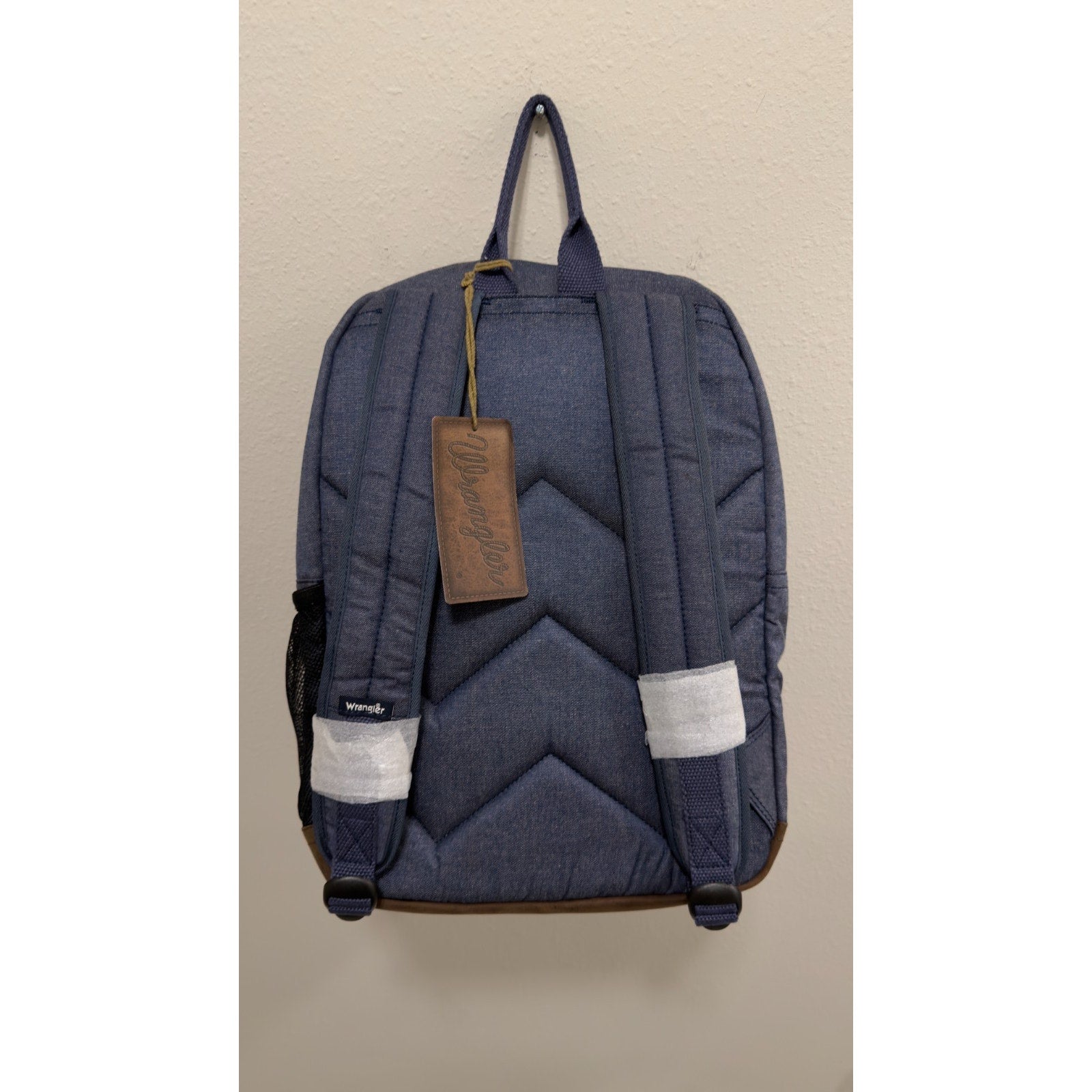 NWT Wrangler Kayce Canvas Backpack - Blue Denim Western Laptop Bag