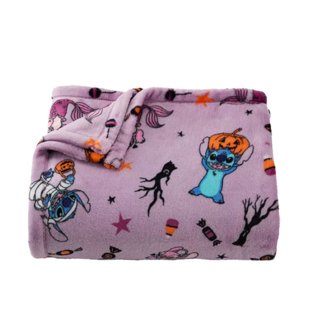 Disney Stitch Halloween Oversized Plush Throw Blanket 60x72 NEW