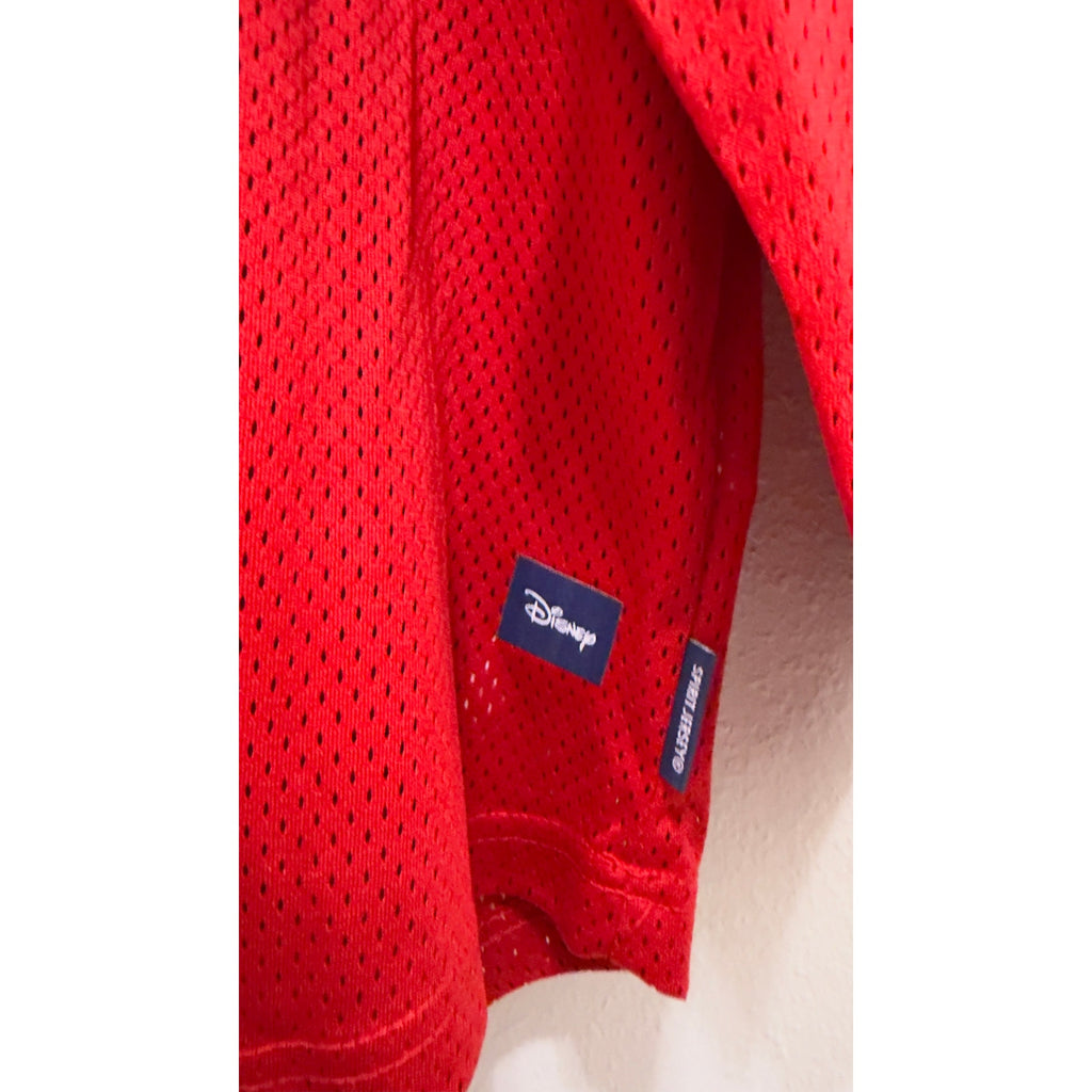 Walt Disney World Red Spirit Jersey Mesh Hockey Jersey NWT Medium Adults