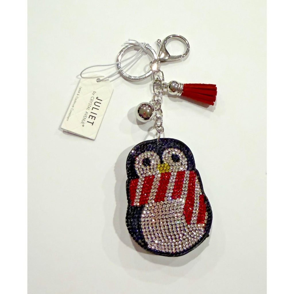 Bling Penguin Rhinestone Crystal Sparkle Keychain Bag Charm Purse Charm NEW