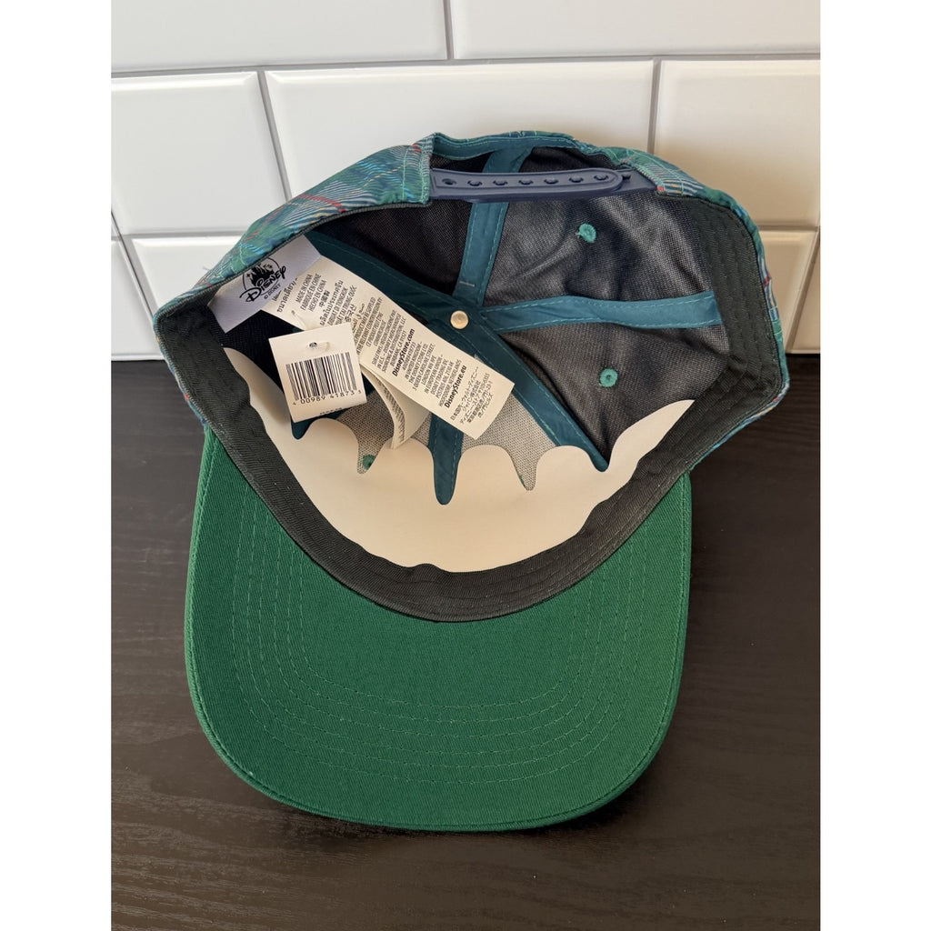 Disney Parks Plaid Mickey Mouse Golfer Baseball Cap Hat - NEW