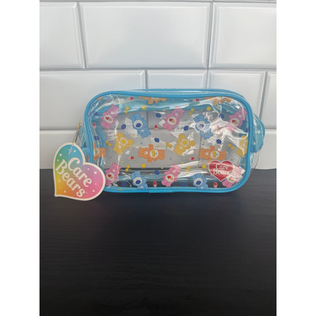 Care Bears All-Over Print Pencil Pouch – Blue – NWT
