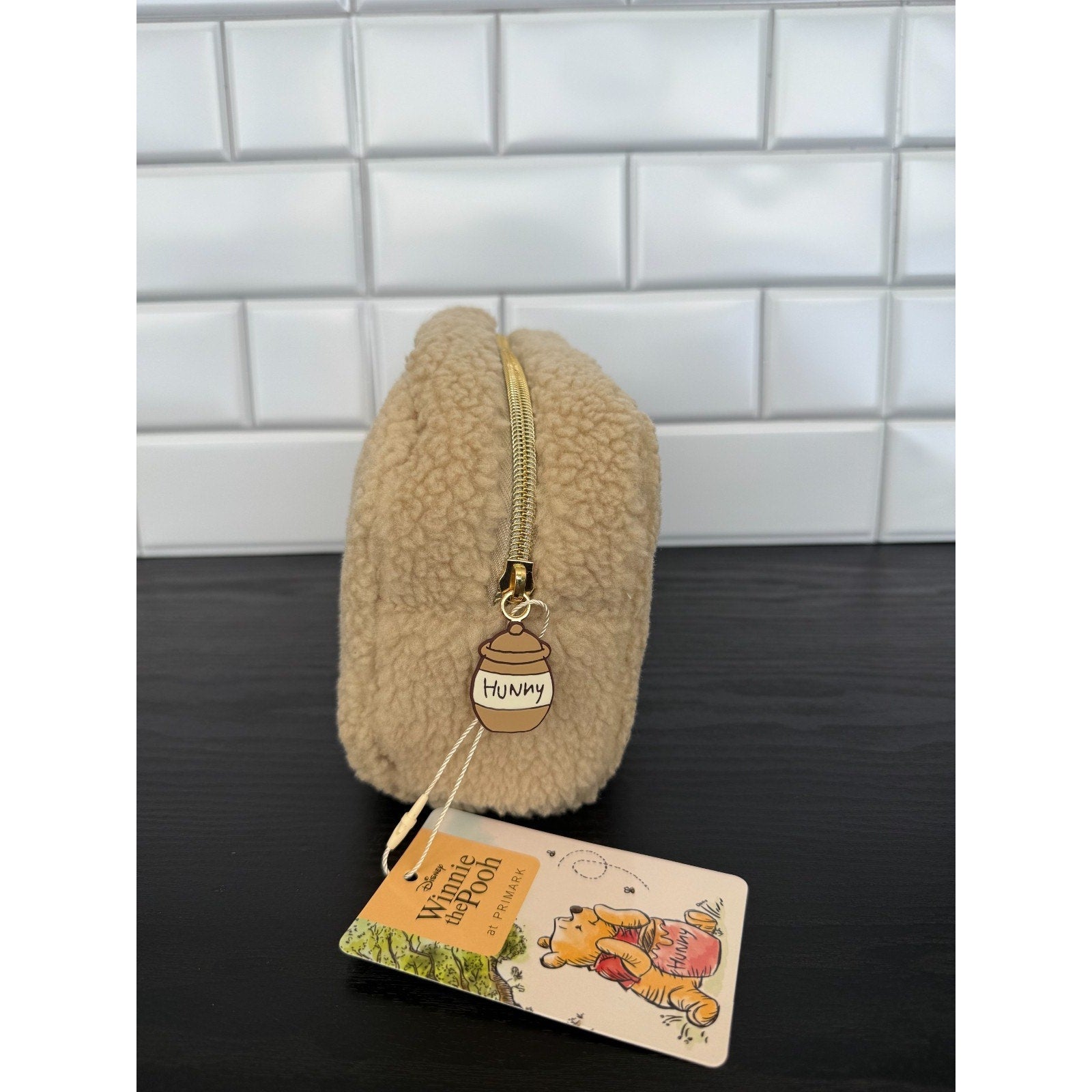 Primark Disney Winnie the Pooh Borg Makeup Bag Honey Pot Charm NWT