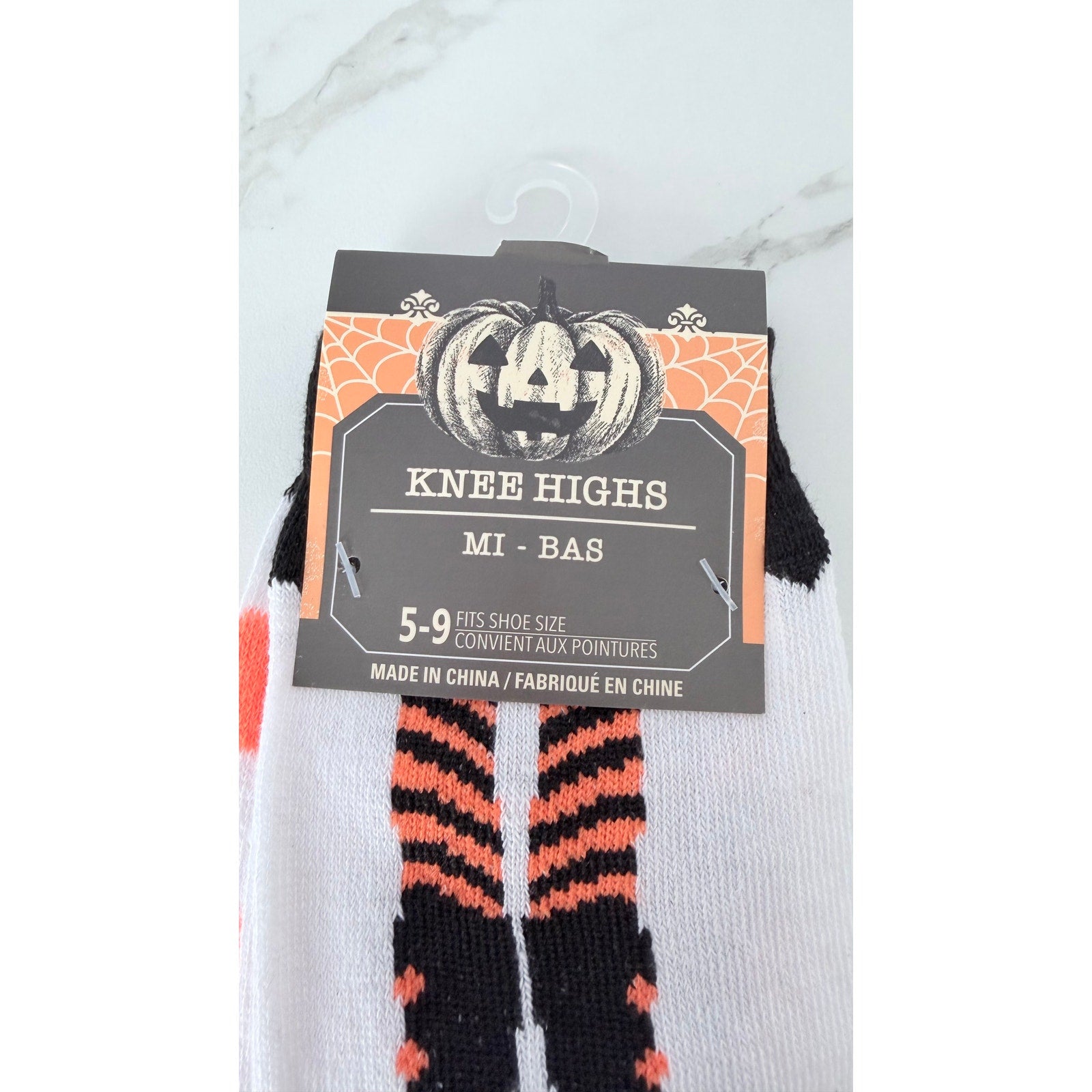 NEW Halloween Knee-High Witch Socks Women's Size 5-9