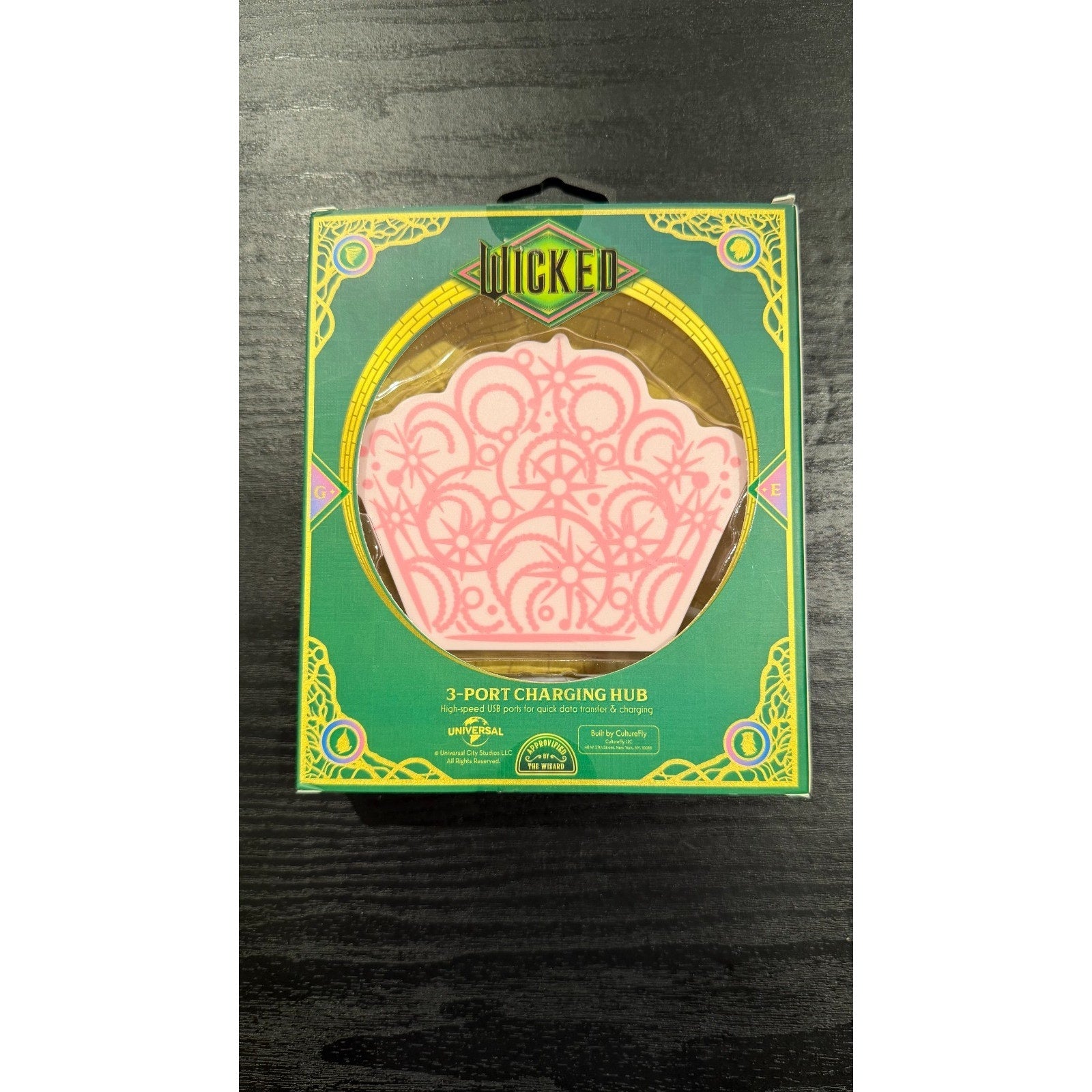 Wicked Glinda 3-Port High Speed USB Charging Hub NEW