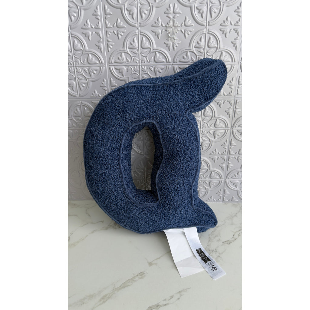 Disneyland 70th Anniversary Vault Collection Blue Sherpa "D" Letter Pillow NEW