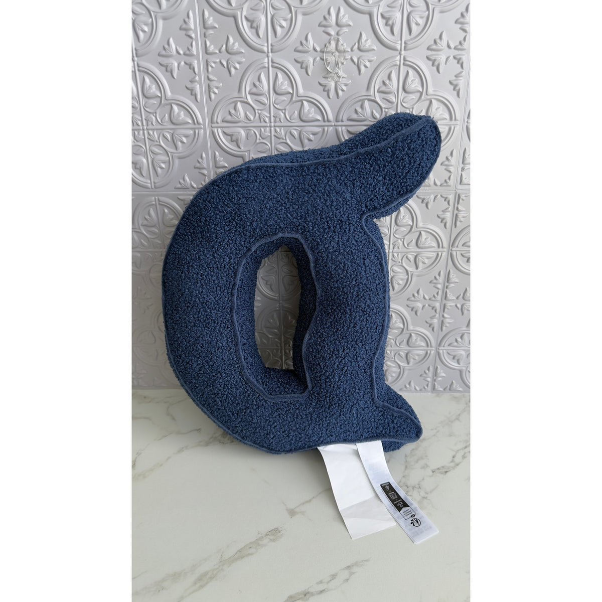 Disneyland 70th Anniversary Vault Collection Blue Sherpa "D" Letter Pillow NEW