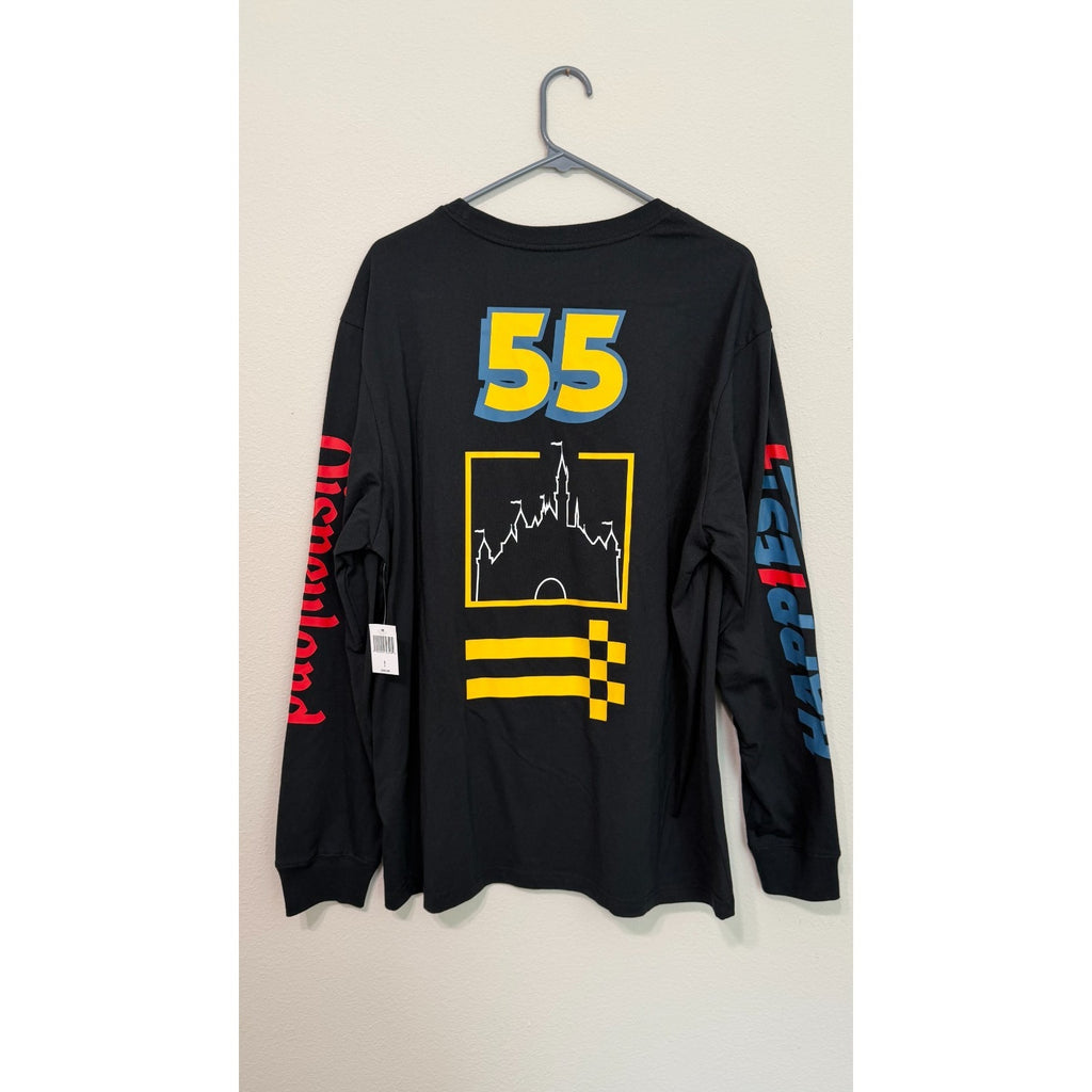 Disney Parks Disneyland Men's Long Sleeve Racing T-Shirt Large NWT