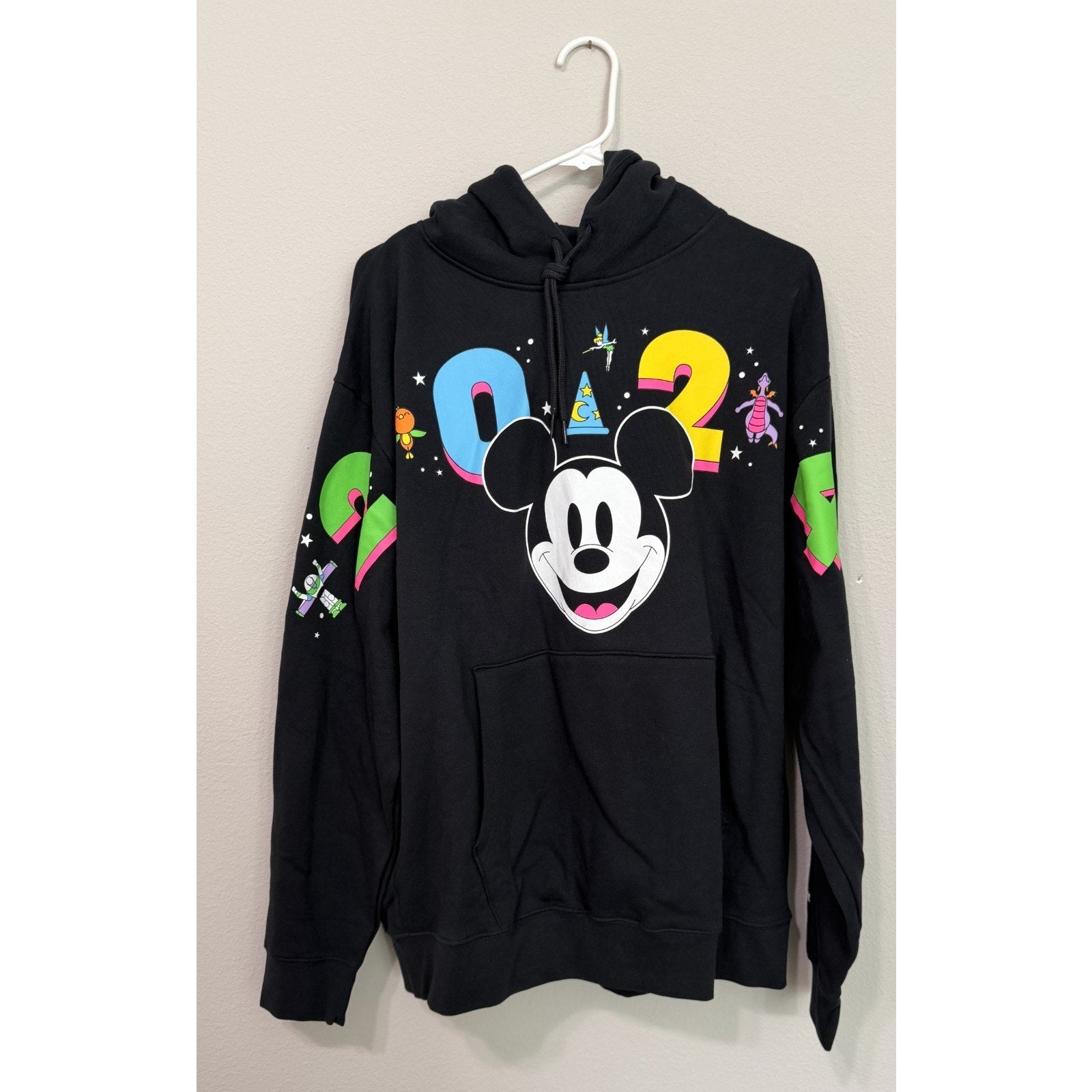 NWT Disney Parks WDW 2024 Mickey Mouse Hoodie Icons & Figment Adult Large