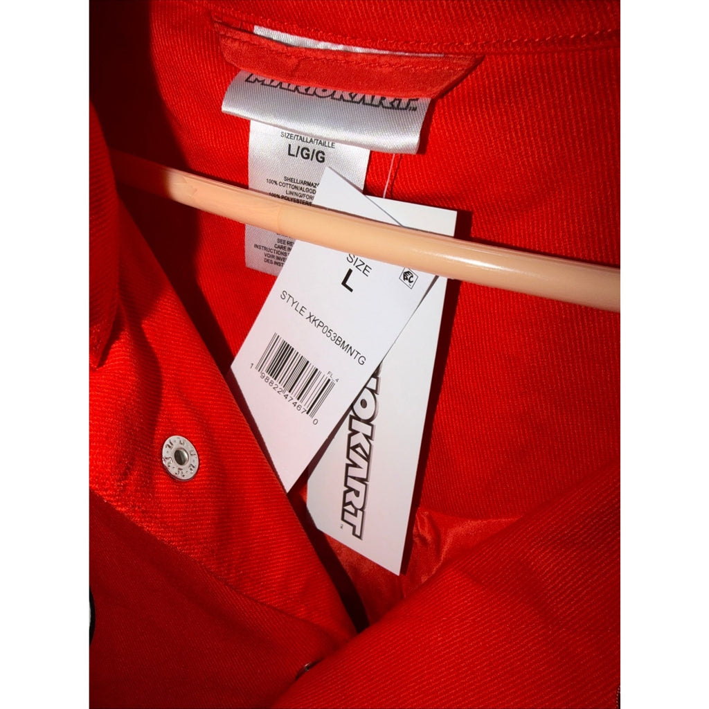 Mario Kart Red Canvas Racing Jacket - Adults Large - Target Exclusive NEW