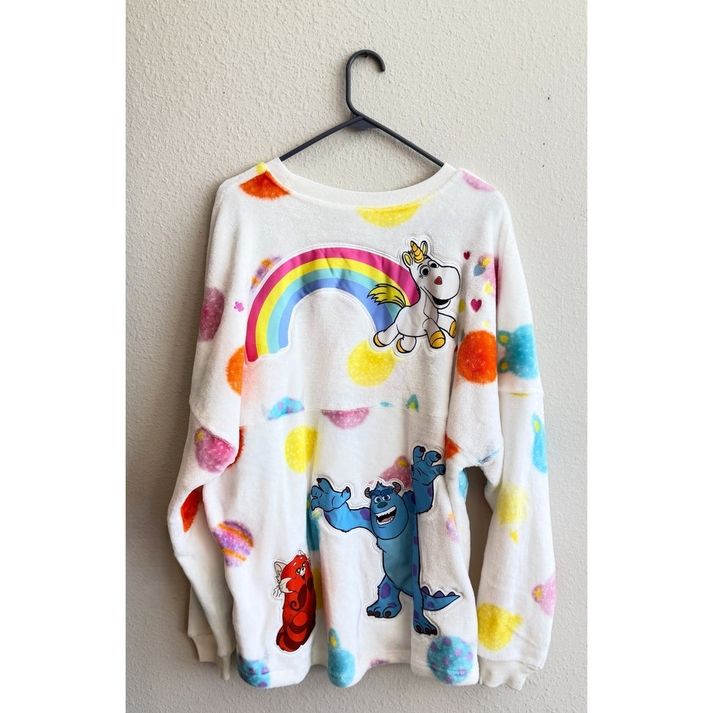 NWT Disney Parks x Spirit Jersey Soft Fuzzy Pixar & Friends Adult Large