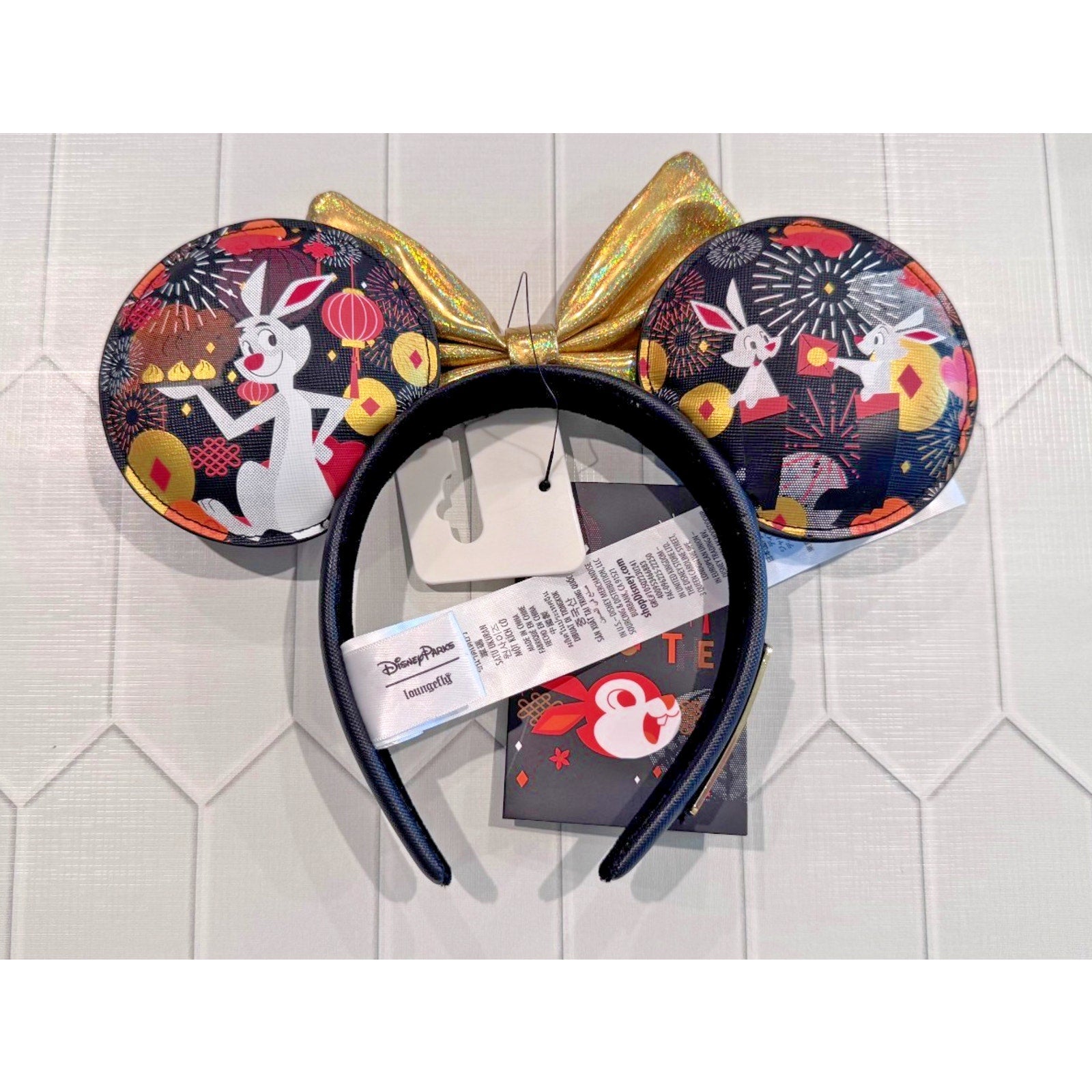 Disney x Loungefly Lunar New Year 2023 Year of the Rabbit Minnie Ears NWT