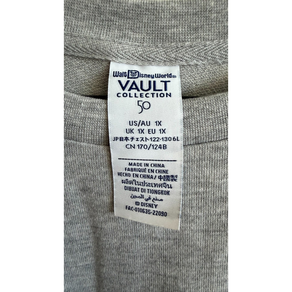 NEW Disney Parks WDW 50th Vault Collection "Stickers" Women's Sweatshirt 1XL