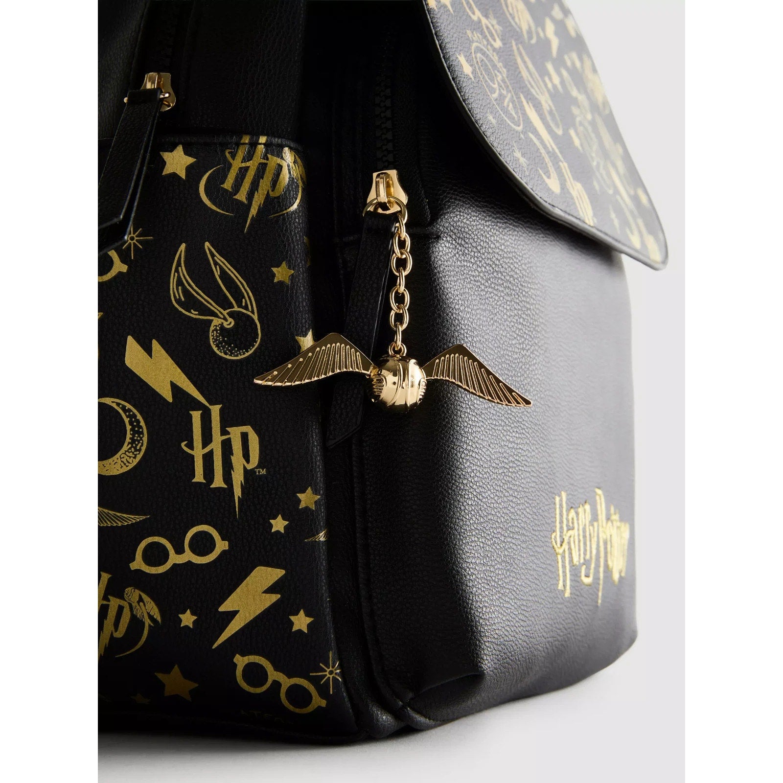 NEW Primark x Harry Potter Black and Gold Backpack