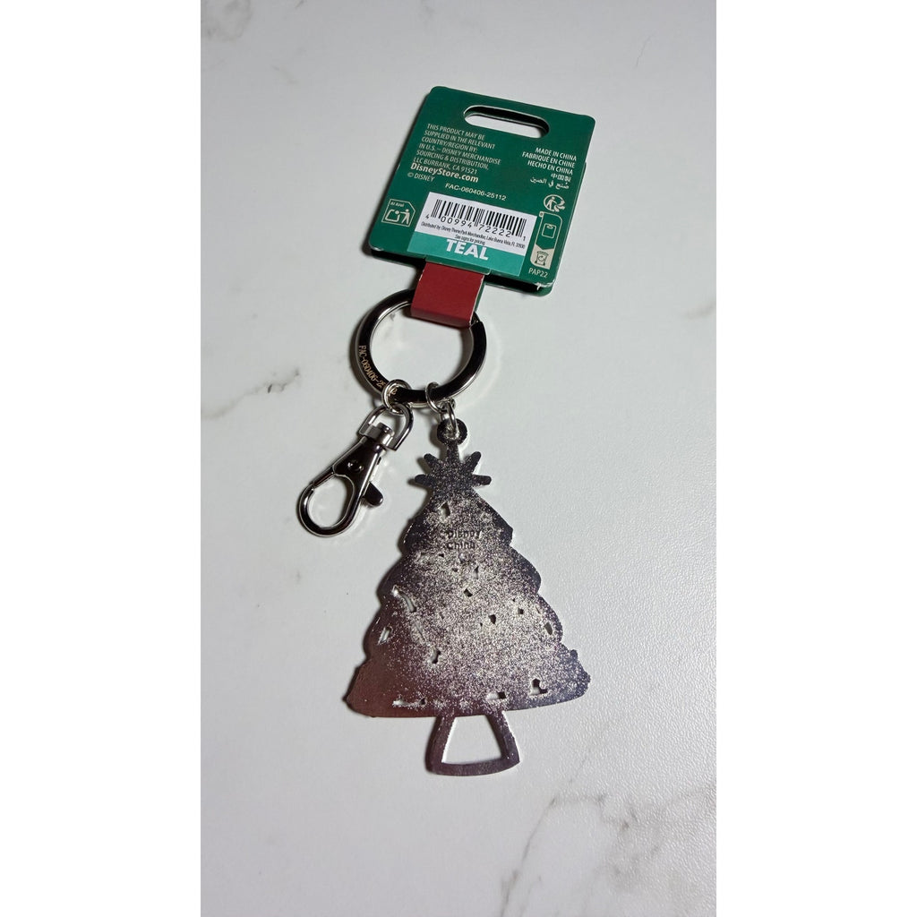 Disney Parks Mickey & Friends Christmas Tree Keychain Bag Clip NWT