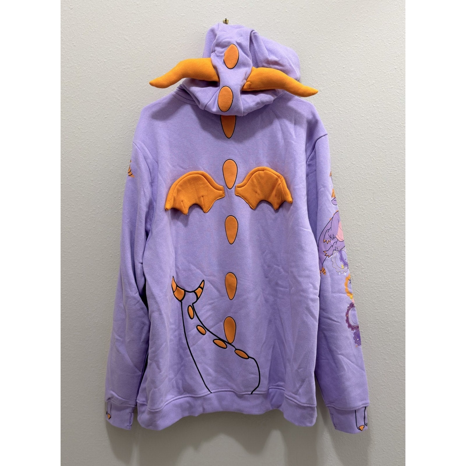 NEW Disney Parks EPCOT Figment Cosplay Pullover Hoodie - Adult Large