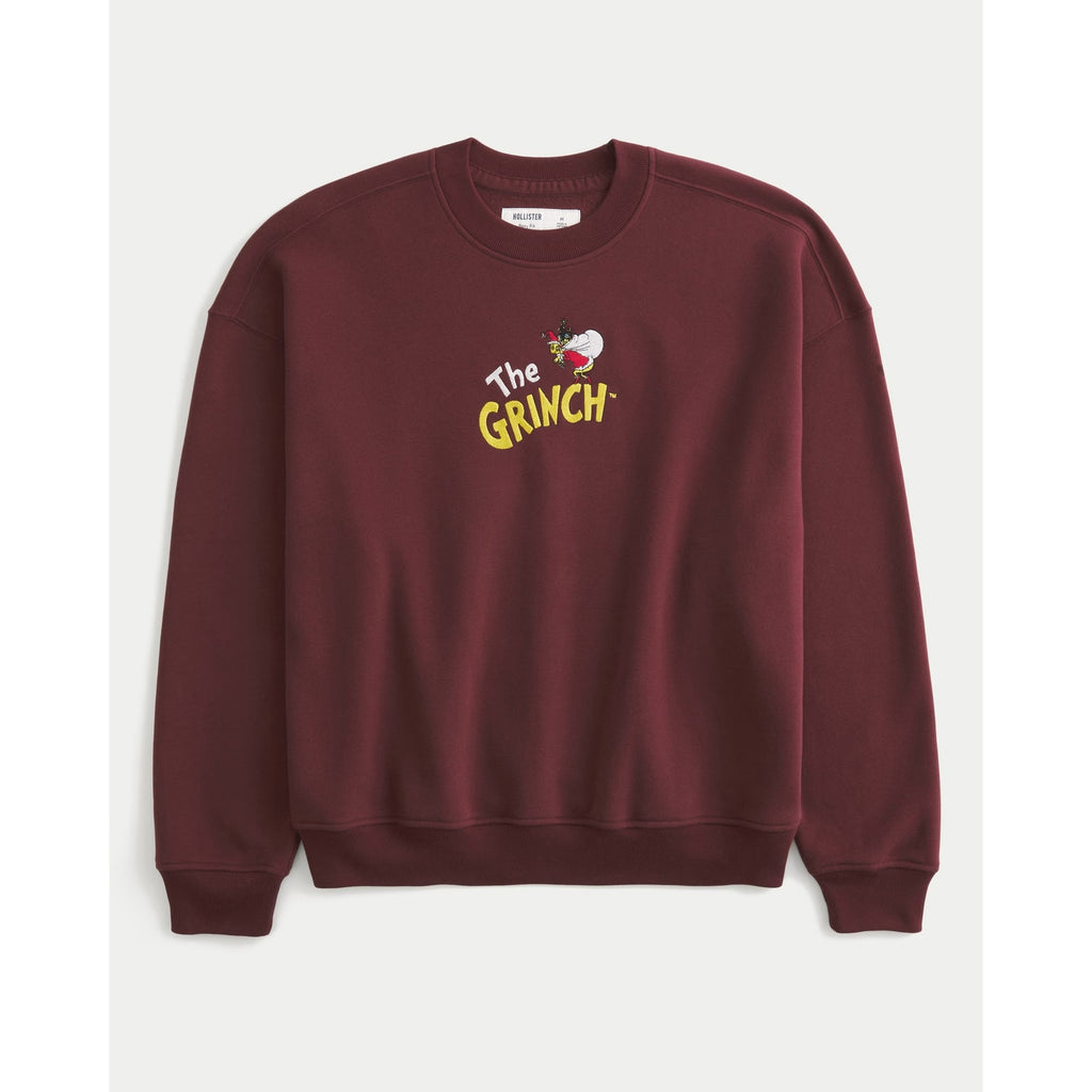 NWT The Grinch Boxy Graphic Crew Sweatshirt – Large