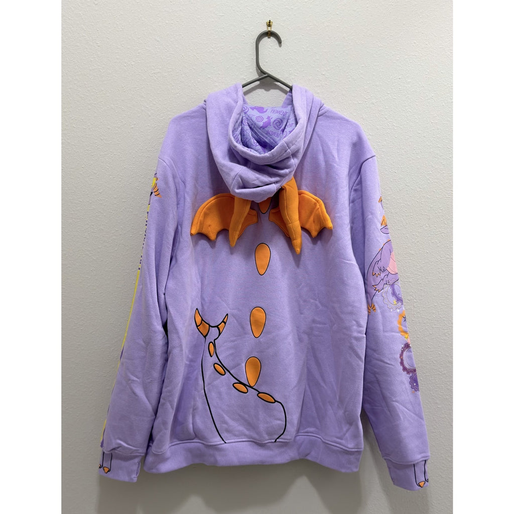 NEW Disney Parks EPCOT Figment Cosplay Pullover Hoodie - Adult Large