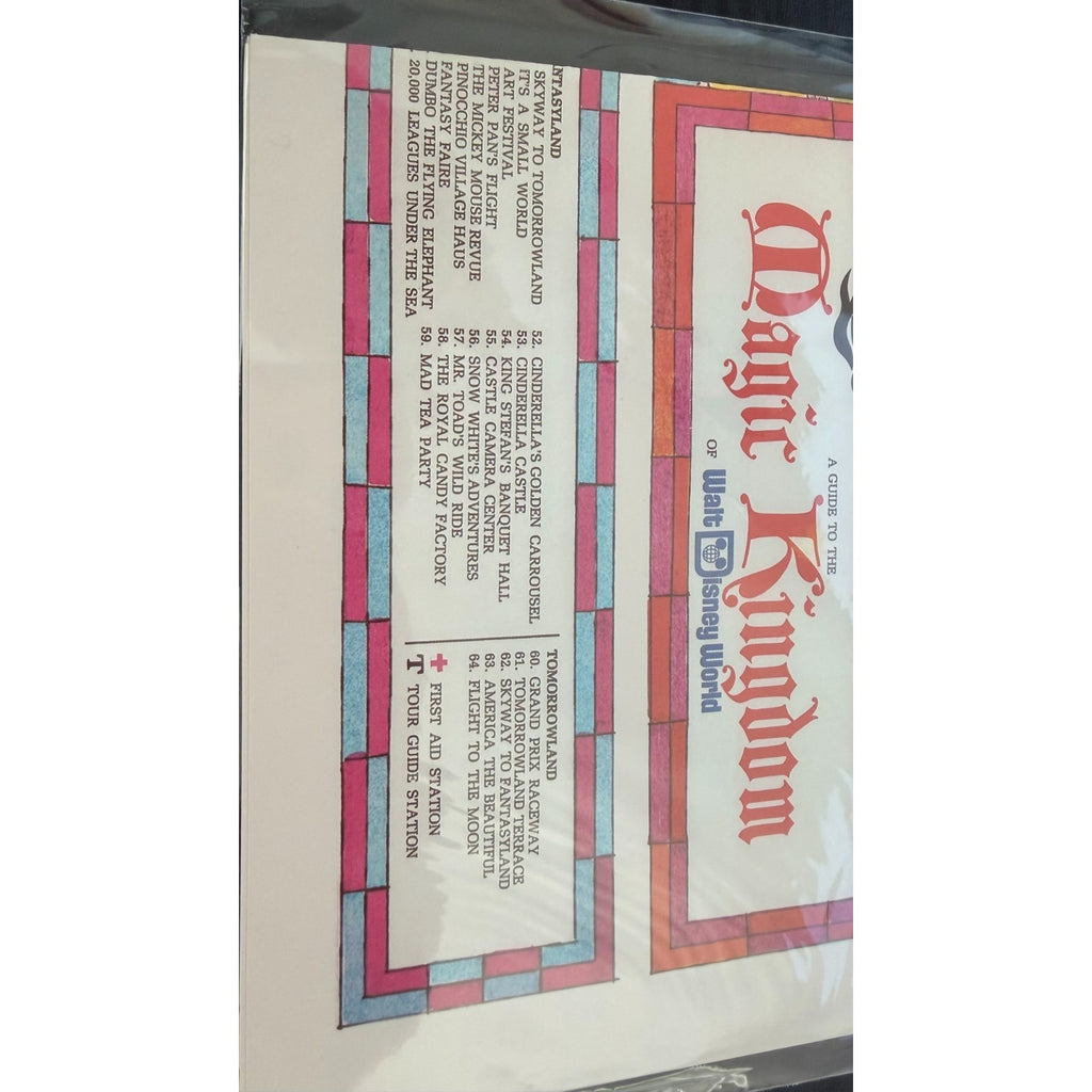 WDW 50th Anniversary Vault Series Magic Kingdom Folded Map - NWT 1971 Reprint